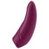 Satisfyer Curvy 1+ - vibrator clitoris cu pulsații aeriene inteligent - roșu