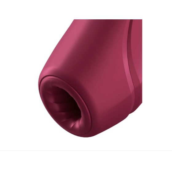 Satisfyer Curvy 1+ - vibrator inteligent cu puls de aer pentru clitoris (roșu)