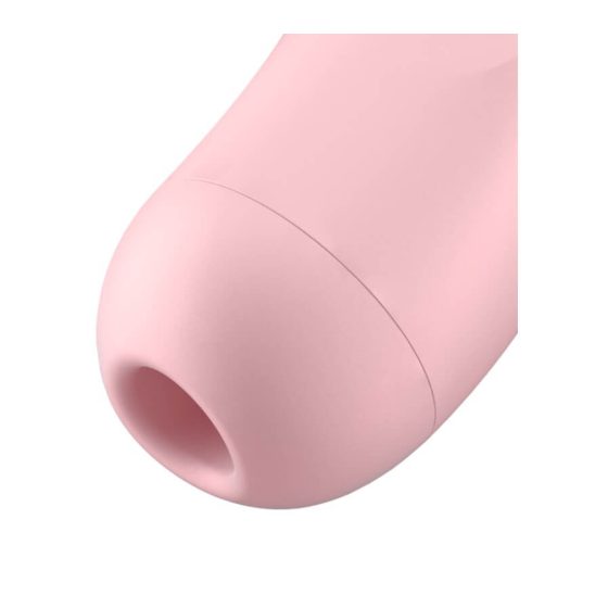Satisfyer Curvy 2+ - Vibrator inteligent cu pulsații de aer pentru stimularea clitorisului (roz)