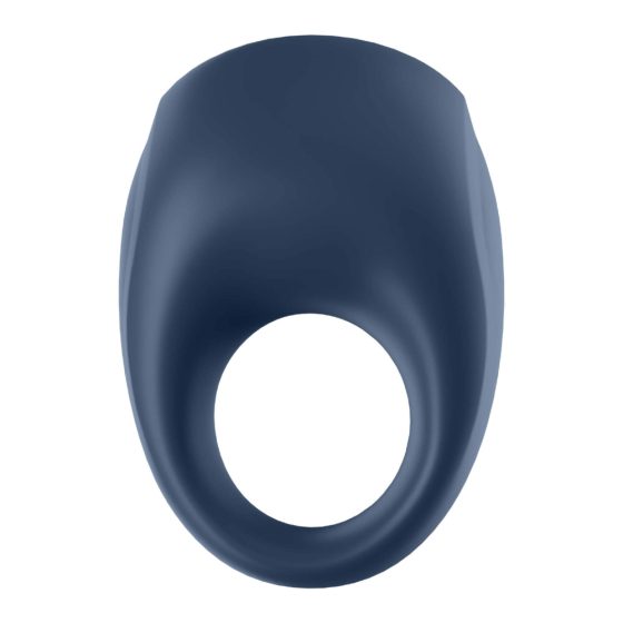 Satisfyer Strong One - inel vibratoare de penis inteligent (albastru)