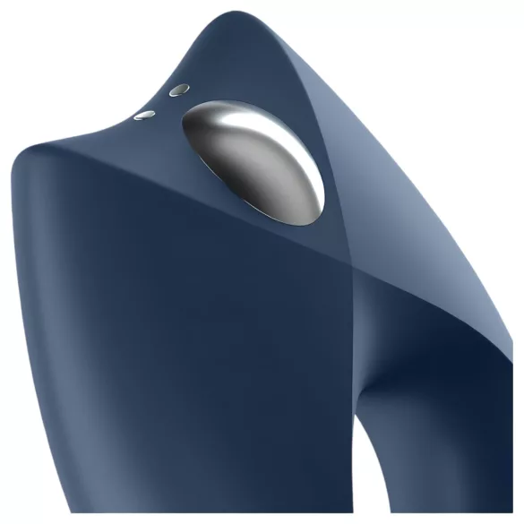 Satisfyer Royal One - Inel pentru penis cu vibrații controlat prin aplicație, pentru bărbați (albastru)
