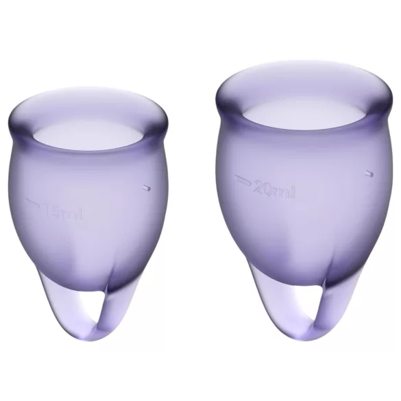 Satisfyer Feel Confident - set cupe menstruale - silicon - mov