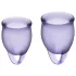 Satisfyer Feel Confident - set cupe menstruale - silicon - mov