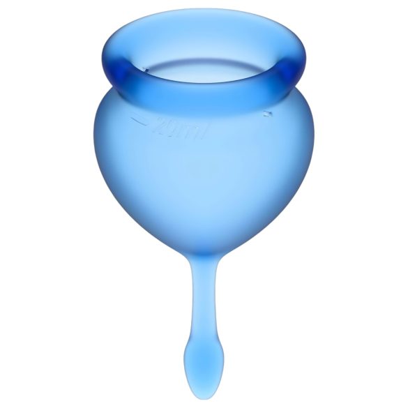 Satisfyer Feel Good - set cupă menstruală silicon albastru - 2 bucăți