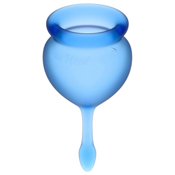 Satisfyer Feel Good - set cupă menstruală silicon albastru - 2 bucăți