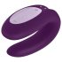 Satisfyer Double Joy - vibrator smart, impermeabil pentru cupluri (mov)