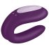 Satisfyer Double Joy - vibrator smart, impermeabil pentru cupluri (mov)