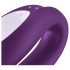 Satisfyer Double Joy - vibrator smart, impermeabil pentru cupluri (mov)