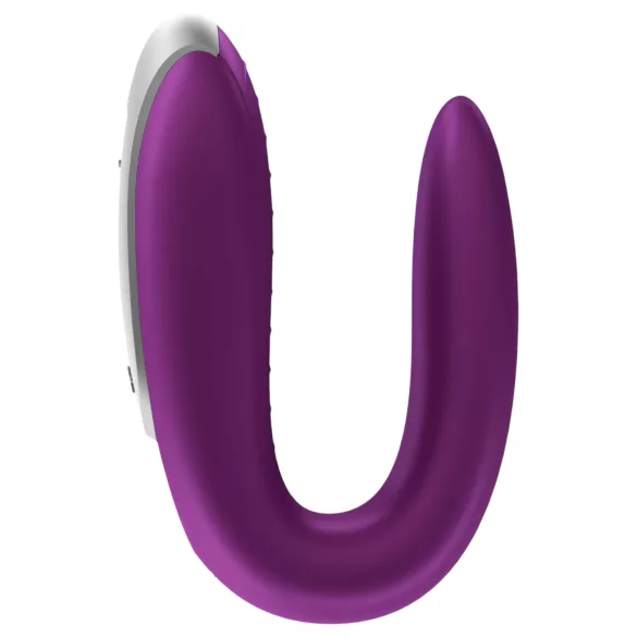 Satisfyer Double Fun - vibrator pentru cupluri controlat prin aplicație (mov)
