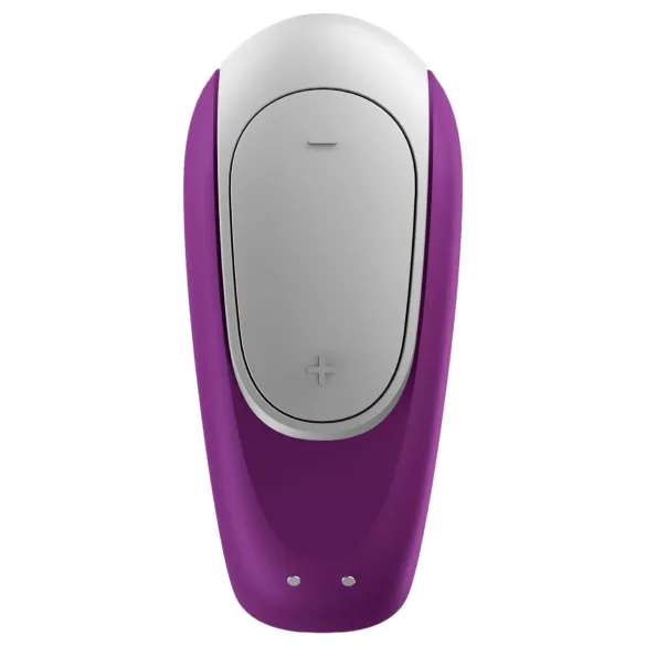 Satisfyer Double Fun - vibrator pentru cupluri controlat prin aplicație (mov)