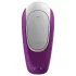 Satisfyer Double Fun - vibrator pentru cupluri controlat prin aplicație (mov)
