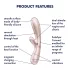Satisfyer Hot Lover - vibrator inteligent pentru femei - argintiu
