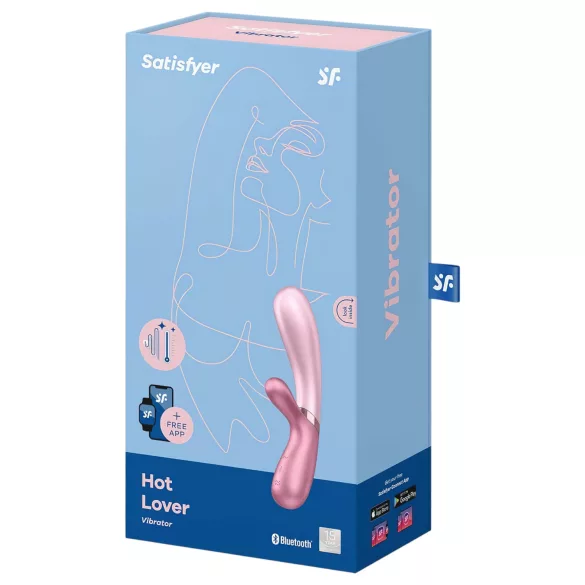 Satisfyer Hot Lover - vibrator controlat prin aplicație (roz)