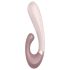 Satisfyer Heat Wave - vibrator cu braț flexibil, încălzire, smart, bej