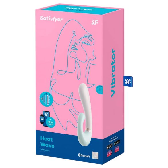 Satisfyer Heat Wave - vibrator cu braț încălzitor inteligent - mentă