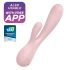 Satisfyer Mono Flex - vibrator inteligent, impermeabil (roz)