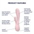 Satisfyer Mono Flex - vibrator inteligent, impermeabil (roz)