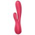 Satisfyer - Vibrator inteligent impermeabil - silicon roșu