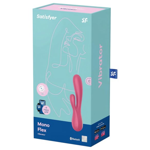 Satisfyer - Vibrator inteligent impermeabil - silicon roșu