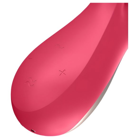 Satisfyer - Vibrator inteligent impermeabil - silicon roșu