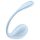 Ou vibrant inteligent Satisfyer Smooth Petal albastru