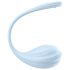 Ou vibrant inteligent Satisfyer Smooth Petal albastru