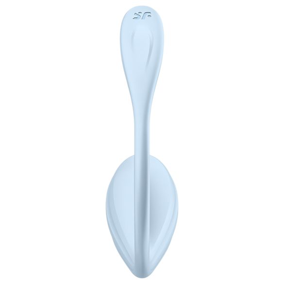 Satisfyer Smooth Petal - ou inteligent cu vibrații (albastru)