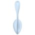 Ou vibrant inteligent Satisfyer Smooth Petal albastru