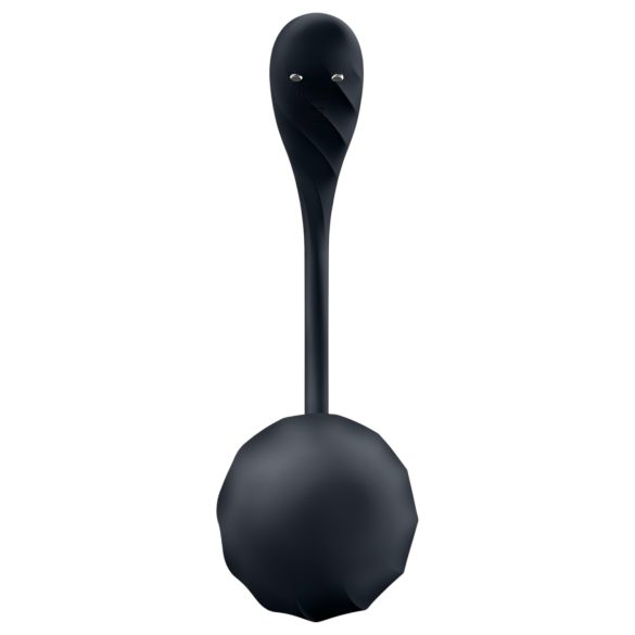 Satisfyer - Ou vibrator cu telecomandă - texturat - negru