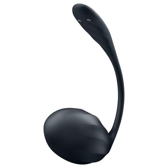 Satisfyer - Ou vibrator cu telecomandă - texturat - negru