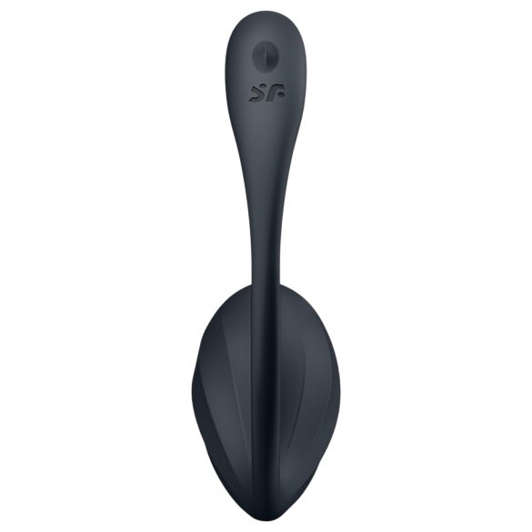 Satisfyer - Ou vibrator cu telecomandă - texturat - negru