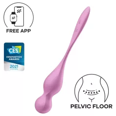   Satisfyer Love Birds 1 - Bilă geisha cu vibrații controlată prin aplicație (roz)