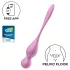 Satisfyer Love Birds 1 - Bilă geisha cu vibrații controlată prin aplicație (roz)