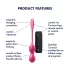 Satisfyer Love Birds 2 - Bilă geisha cu vibrații controlate prin aplicație (roz)