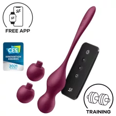   Satisfyer Love Birds Vary - Bilă geisha cu vibrații controlată prin aplicație (roșie)