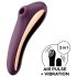 Satisfyer Dual Kiss - vibrator 2 în 1 vaginal și clitoridian - mov