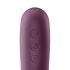 Satisfyer Dual Kiss - vibrator 2 în 1 vaginal și clitoridian - mov
