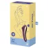 Satisfyer Dual Kiss - vibrator 2 în 1 vaginal și clitoridian - mov