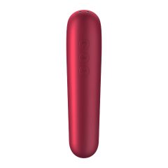   Satisfyer Dual Love - Vibrator inteligent pentru clitoris și vagin (roșu)