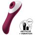Satisfyer Dual Crush - vibrator vaginal și clitoridian reîncărcabil - roșu
