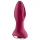 Satisfyer - dop anal cu vibrații și bile, reîncărcabil - silicon roșu