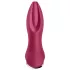 Satisfyer - dop anal cu vibrații și bile, reîncărcabil - silicon roșu
