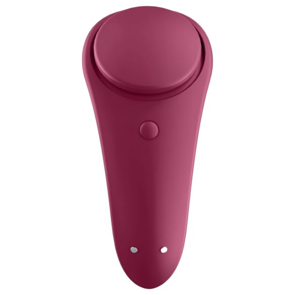 Satisfyer - vibrator tanga inteligent impermeabil - roșu