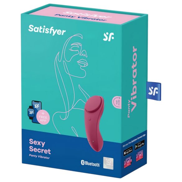 Satisfyer - vibrator tanga inteligent impermeabil - roșu