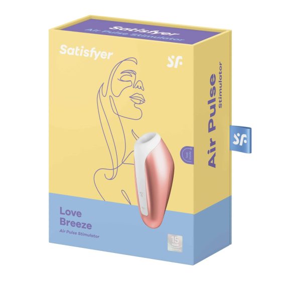 Satisfyer Love Breeze - vibrator clitoridian, impermeabil și recarcabil (culoarea piersicii)