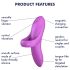 Satisfyer Bold Lover - vibrator degetar reîncărcabil, rezistent la apă (roz)