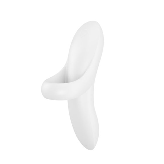 Satisfyer Bold Lover - vibrator de deget cu acumulator, rezistent la apă (alb)