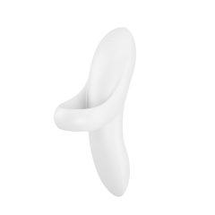   Satisfyer Bold Lover - vibrator de deget cu acumulator, rezistent la apă (alb)
