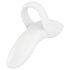 Satisfyer Bold Lover - vibrator deget, rezistent la apă, alb