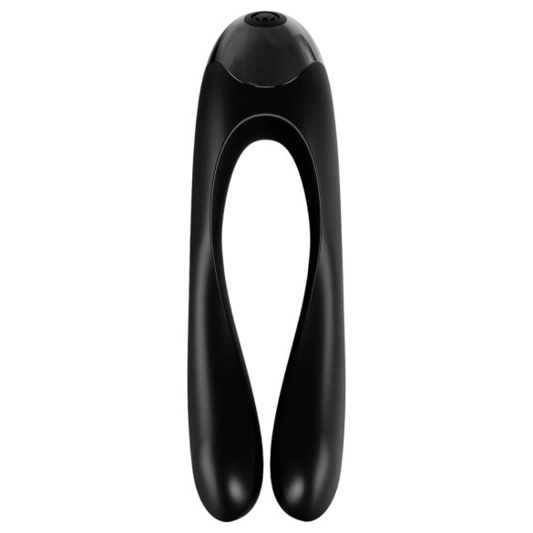 Satisfyer - Vibrator dublu reîncărcabil impermeabil - negru